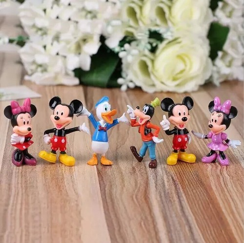 6pcs mickey mouse cake toppers - mickey,